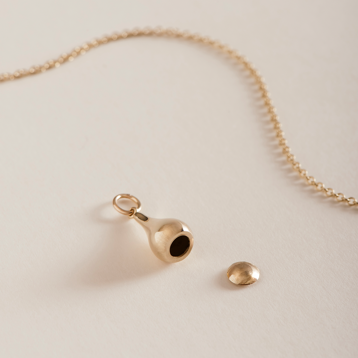 Teardrop Gold Urn