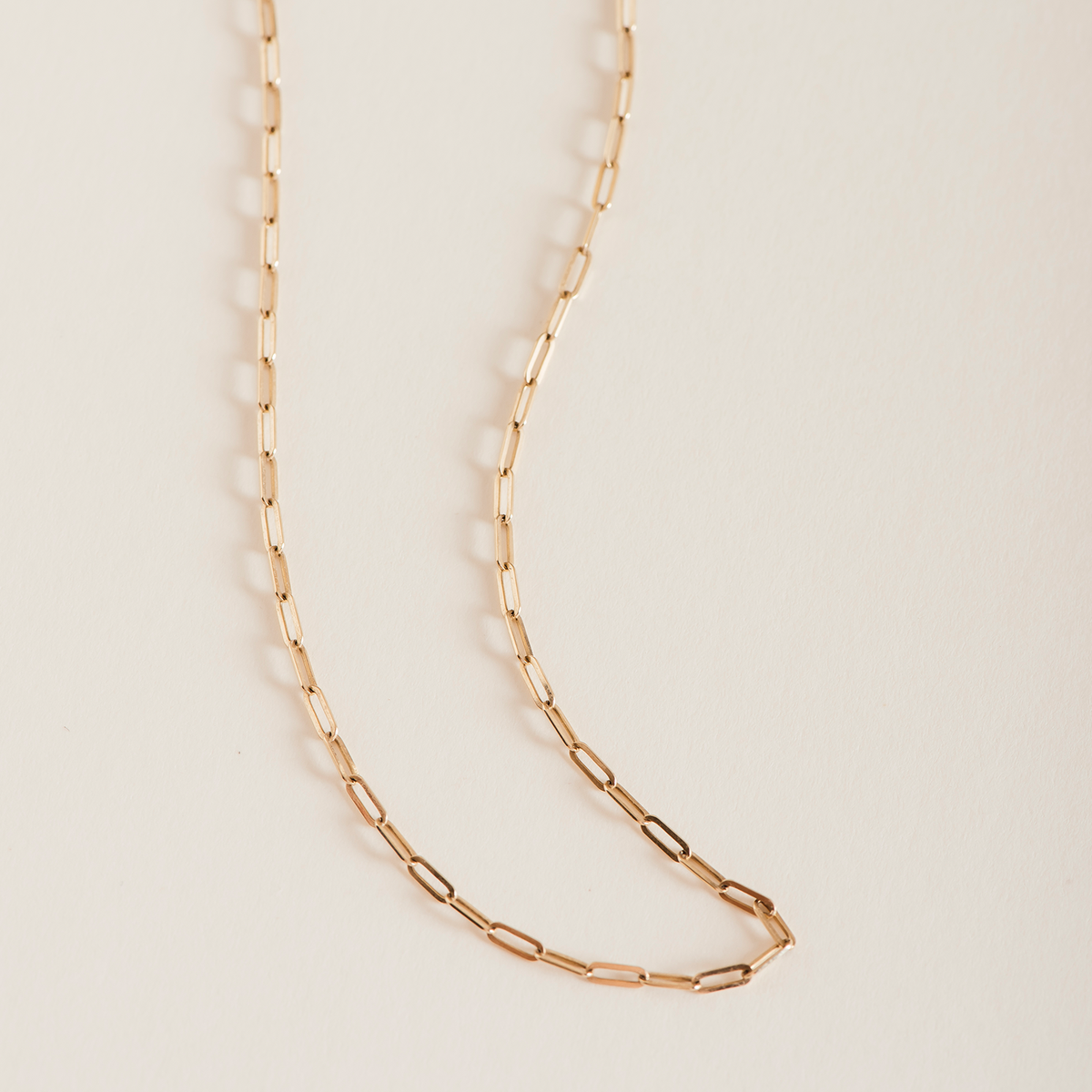 Paperclip Gold Necklace